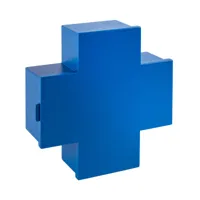 cappellini - armoire à pharmacie cross - bleu trafic ral 5017/revêtu par poudre/lxhxp 43,5x45x15,5cm/porte avec fermeture magnétique