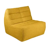 studio zondag - fauteuil louis - ocre/ascot (95% polyester, 5% acrylique)/lxlxh 100x105x86cm