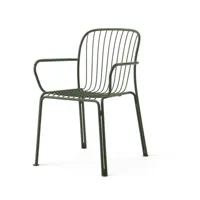 &tradition - chaise de jardin avec accoudoirs thorvald sc95 - bronze vert/revêtu par poudre/lxhxp 62x84x59cm
