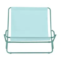 jan kurtz - fauteuil de jardin fiam dondolina twin - aqua/tissu synthétique (77% polychlorure de vinyle, 23% polyester)/structure en tube d'acier pein