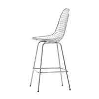 vitra - chaise de bar medium eames wire - chrome/chromé/lxhxp 51,5x50,5x111cm/avec patins en feutre