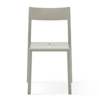 new works - chaise de jardin may - gris clair/revêtu par poudre/lxhxp 48x81x50cm