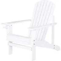 outsunny fauteuil de jardin adirondack chaise longue inclinable en bois 97l x 73l x 93h cm blanc