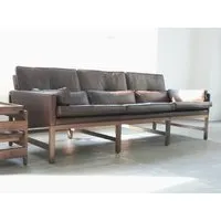 wood frame lounge | low back sofa