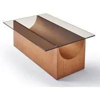 vestige | table basse en bois et verre