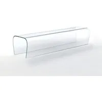 bent glass bench