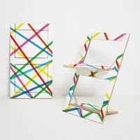 fläpps folding chair - colored lines