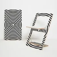fläpps folding chair - op art circle