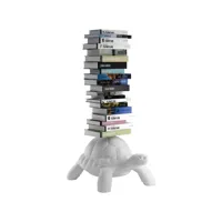 turtle carry bookcase white
