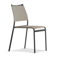 sedit - chaise design jeune en eva avec siège en plastitex coloré (2 pezzi)