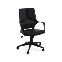 contemporary style - fauteuil de bureau damon basso noir - en ligne par arredinitaly