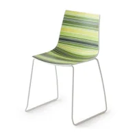 gaber - chaise colorfive s avec assise multicolore.