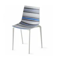 gaber - chaise colorfive tp avec assise multicolore.