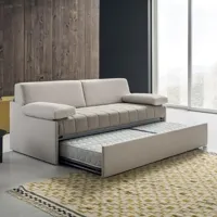 felix - canapé-lit asky, avec base de lit double ou tiroirs. confortable et fonctionnel.