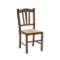 arredo smart - chaise lia avec siège en paille