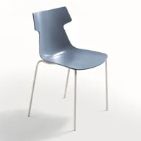 ingenia - chaise giulia en polypropylène restylon et métal (2 pezzi)