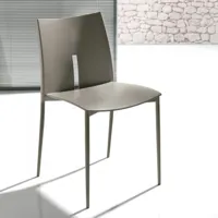 ingenia - chaise lyra en polypropylène restylon et métal (2 pezzi)