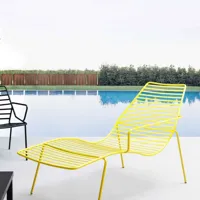 gaber - la chaise longue link c belle, simple et colorée pour votre jardin par arredinitaly