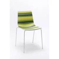 gaber - chaise colorfive jeu de couleurs vives et pastel (4 pezzi)