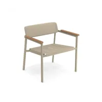 emu - fauteuil de jardin shine pl, disponible avec coussin. (2 pezzi)