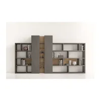 santa lucia - bibliothèque en bois modèle integra gs218, meubles santalucia