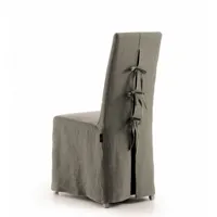 sedit - chaise tapissée design avec jupe camilla (2 pezzi)