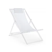 contemporary style - chaise longue taylor blanche, découvrez les nouveautés, demandez à notre conseiller (4 pezzi)