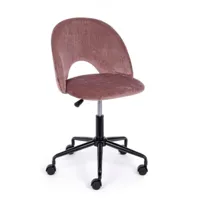 contemporary style - chaise de bureau linzey rose