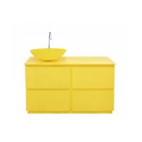 contemporary style - armoire de salle de bain jaune daisy, de nombreux produits à des prix incroyables