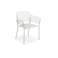 emu - fauteuil de jardin lyze pl, disponible avec coussin. (2 pezzi)