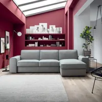 felix - canapé-lit efron avec péninsule, élégance et fonctionnalité made in italy