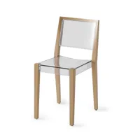 gaber - chaise together avec siège transparent.
