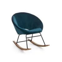 contemporary style - chaise à bascule annika bleu paon, idées de décoration d&apos;intérieur à prix imbattables
