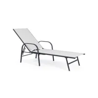 contemporary style - c-br arent anthracite chaise longue ja18