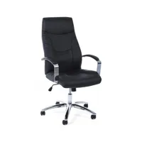 contemporary style - fauteuil de bureau c-br laurence pu black - en ligne par arredinitaly
