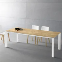 point house - table diamante, système de table avec base métallique et différents matériaux de plateau, disponible dans de nombreuses finition
