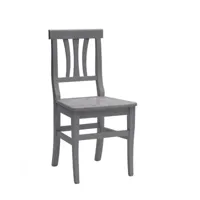 chaise lira avec siège en bois (2 pezzi)