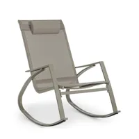 contemporary style - c-p demid fauteuil à bascule couleur colombe ja15