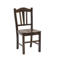 arredo smart - chaise lia avec siège en bois