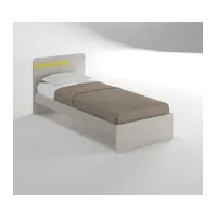 s. martino mobili - lit simple luna avec cadre de lit, au meilleur prix