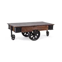 contemporary style - table d&apos;appoint c-wheels track 120x65, de nombreux produits à des réductions incroyables