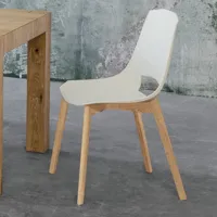 point house - chaise eva 5 en chêne naturel (2 pezzi)