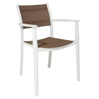 arredo smart - chaise en polypropylène et cuir écologique pour l&apos;intérieur et l&apos;extérieur, sur arredinitaly