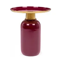 contemporary style - table basse nalima bordeaux d40.5