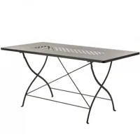 vermobil - table pliante springtime 160 en acier galvanisé et peint en différentes couleurs