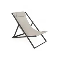 contemporary style - chaise longue taylor gris foncé/os, prix sur stock sur de nombreux produits (4 pezzi)