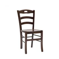 arredo smart - chaise rustique en bois avec assise en bois arredinitaly