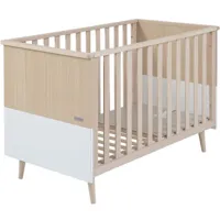lit bébé à barreaux nature (60 x 120 cm)