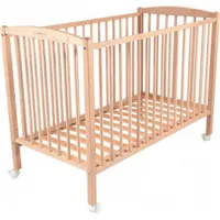 lit à barreaux en bois arthur brut (60 x 120 cm)