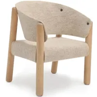 chaise saba en bois de hêtre beige